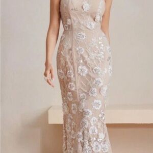 Elegant Floral Embroidered Dress